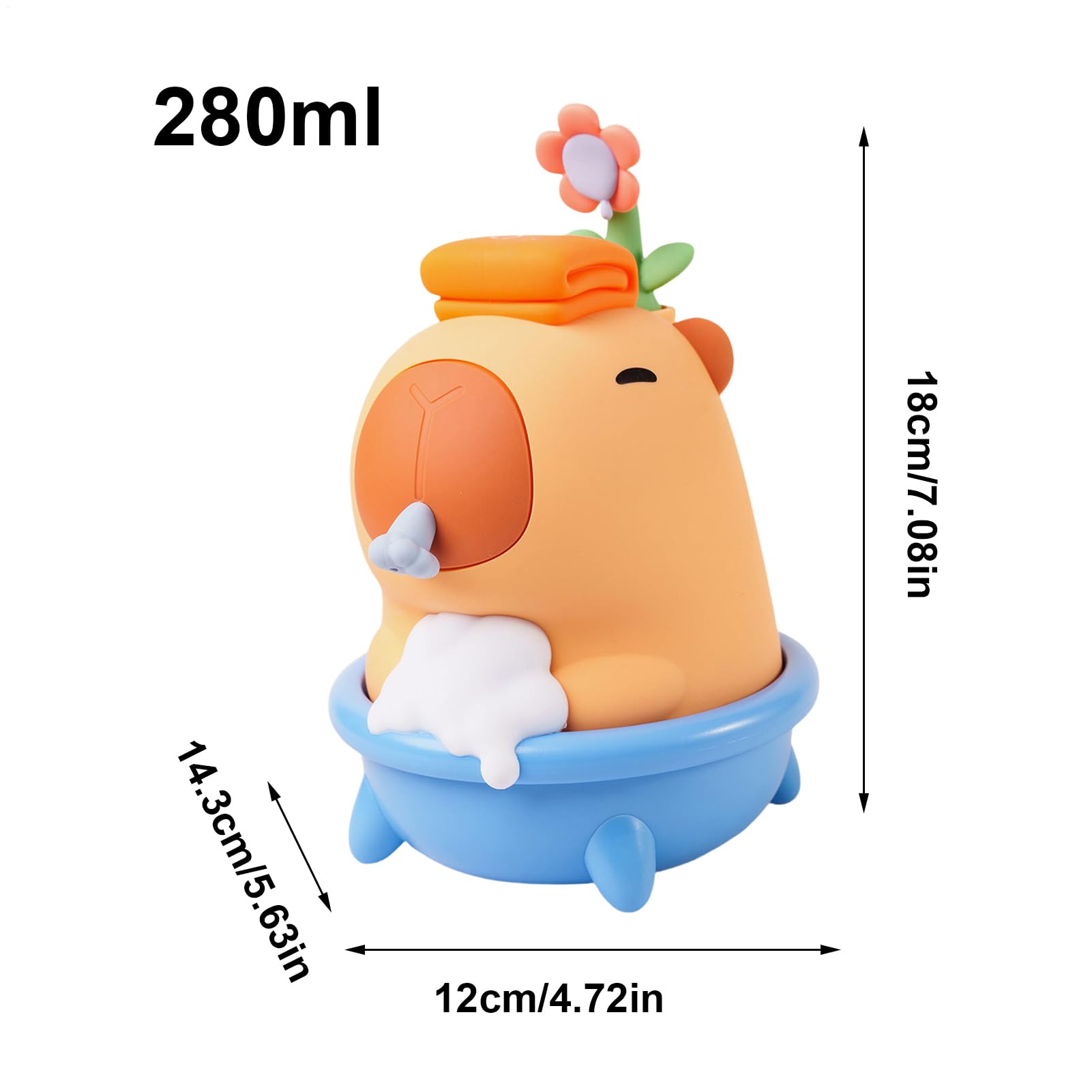 Capybara - Dispenser automatico di sapone per le mani, 3 livelli di schiuma