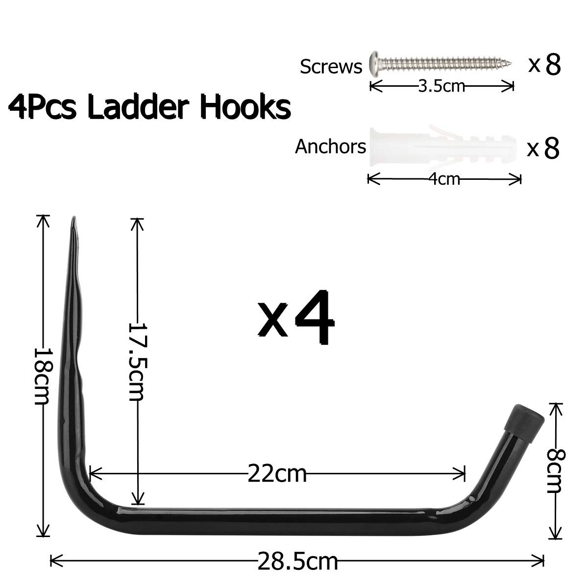 Lot De 12 Crochets De Rangement Pour échelle, Support