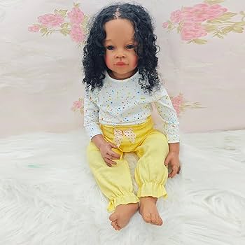 Amazon | Meeler リボーンドール 80cm リアルで黒髪褐色の肌の