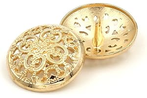 Bestowal 10PCs Gold Plated Metal Button Set