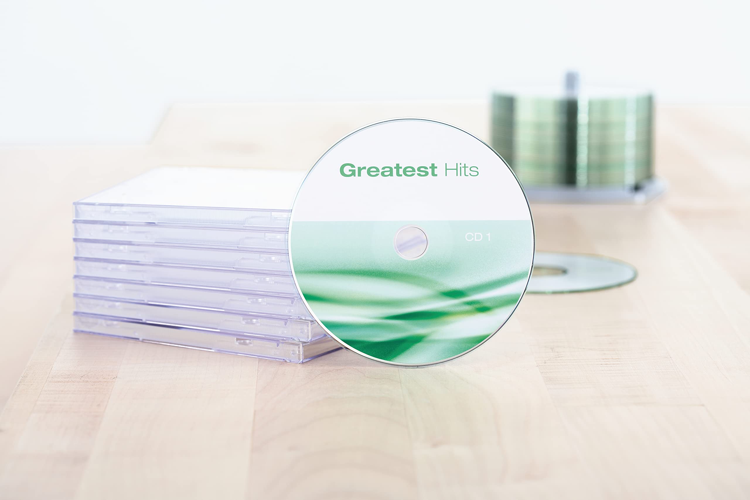 HERMA 4850 CD DVD Etiketten inkl. Zentrierhilfe für Inkjet Drucker, 800 Blatt, Ø 116 mm MAXI, 2 pro A4 Bogen, 1600 Stück, selbstklebend, bedruckbar, matt, Papier Klebeetiketten Aufkleber, weiß