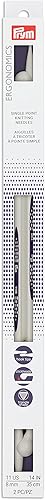 Miniatura 1 de Prym Ergonomics - Aguja de tejer de un solo punto de 14 pulgadas, tamaño 11 (paquete de 2)