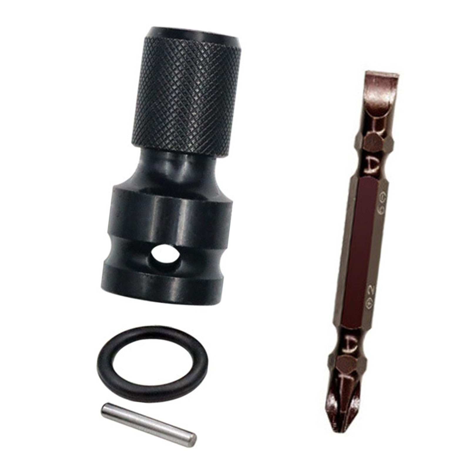 Steel Professional Fast Release 1/2 to 1/4 Hexagonal Shanks Conversion Adapter for Various Power Tool Professional and DIYer Use Efficient Fast Release Socket Adapter