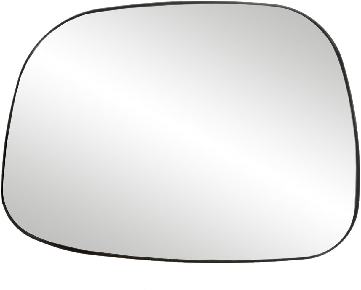 Driver Side Non-heated Mirror Glass w/backing plate, Buick Rendezvous, 6 11/16" x 9 1/4" x 9 7/16"