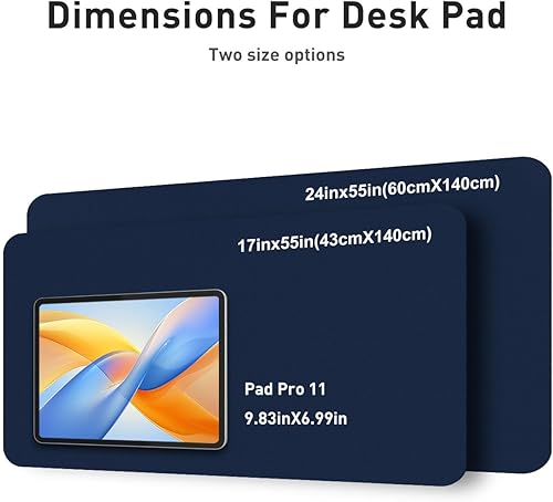 Miniatura 557 de Aothia Tapete protector de escritorio, alfombrilla para mouse, antideslizante, impermeable, de piel sintética, secante de escritorio, para Verde