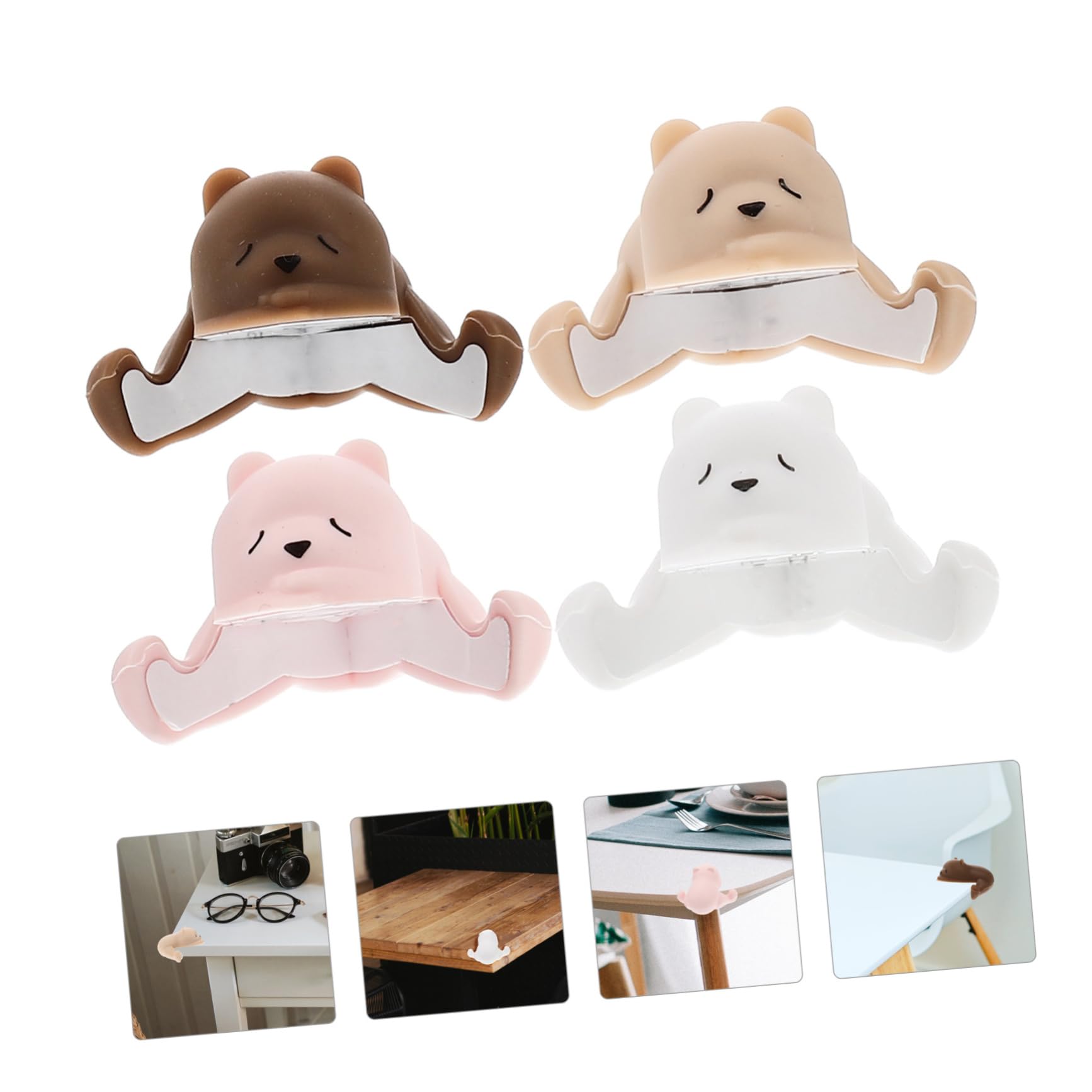 Protector de Esquinas de Silicona 4 Piezas Forma de Perro | Muebles en Familias, Fácil Desmontaje, Diseño Simple y Elegante, Efecto de Protección Excelente