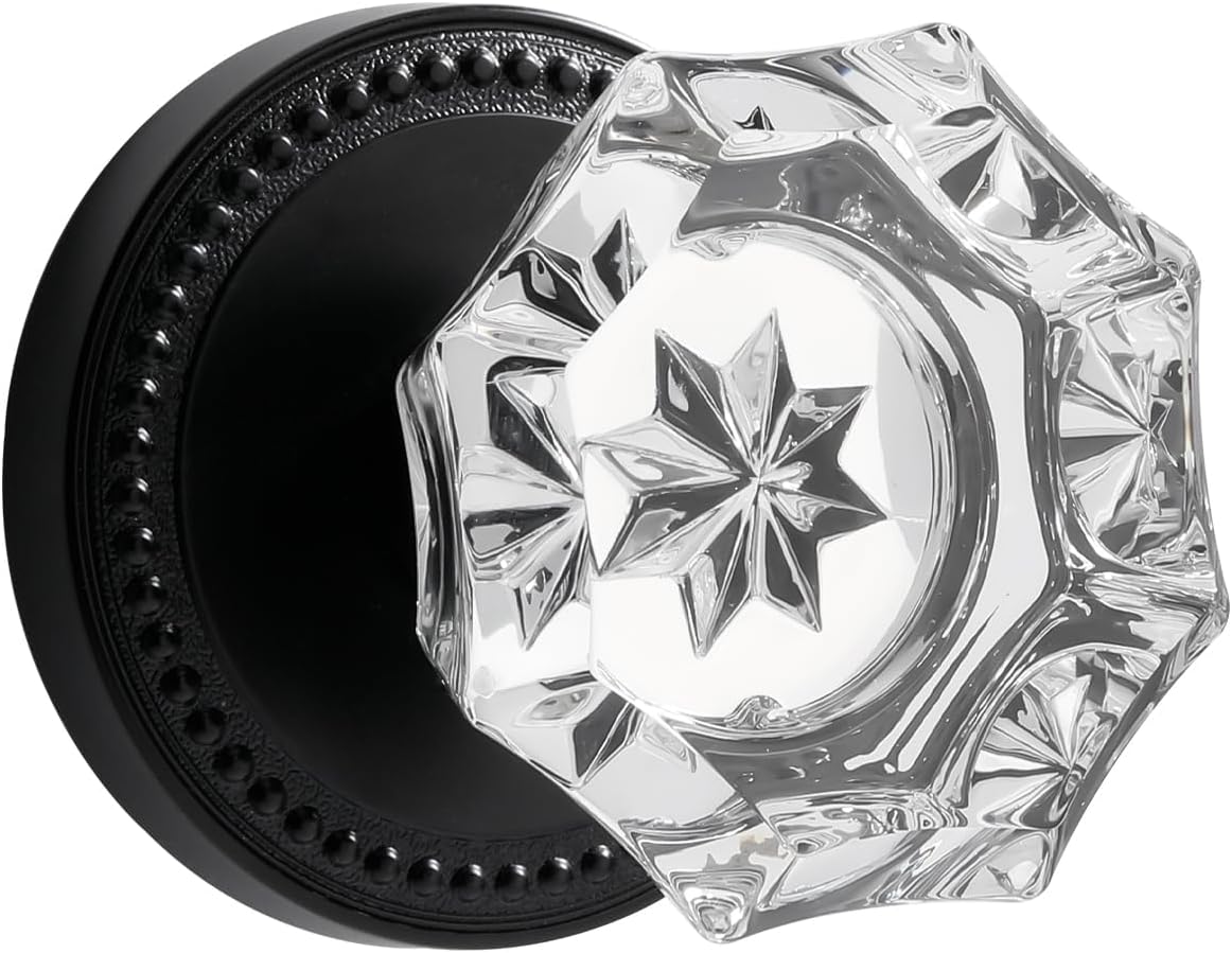 Black Dummy Door Knobs Interior Black Dummy Handle Single Sided Decorative 1 Pack