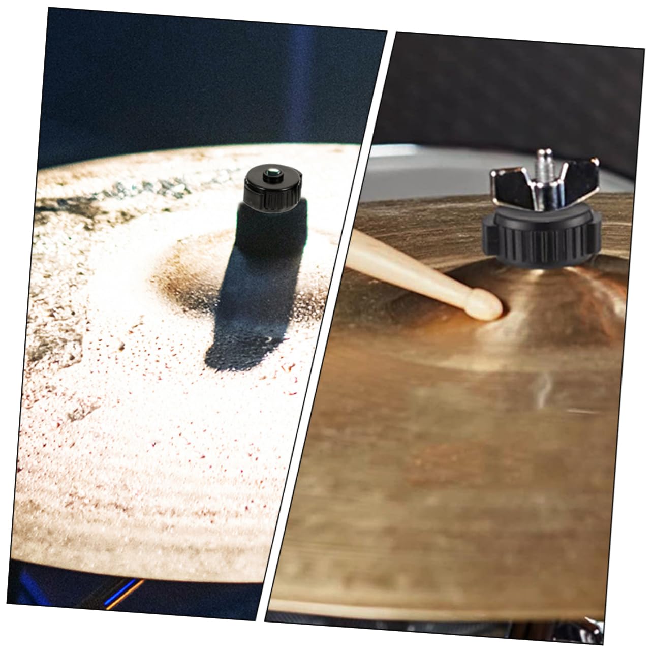 ifundom Cymbal Quick Assembly Nuts 6 Pack Drum Set Caps Quick Removal for Easy Cymbal Replacement Sturdy Material