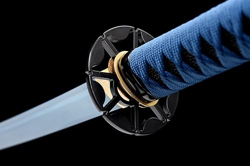 Miniatura 15 de Espada katana tradicional forjada a mano con calor/arcilla templada Katanas auténticas de samurái japonesas auténticas y auténticas de acero al