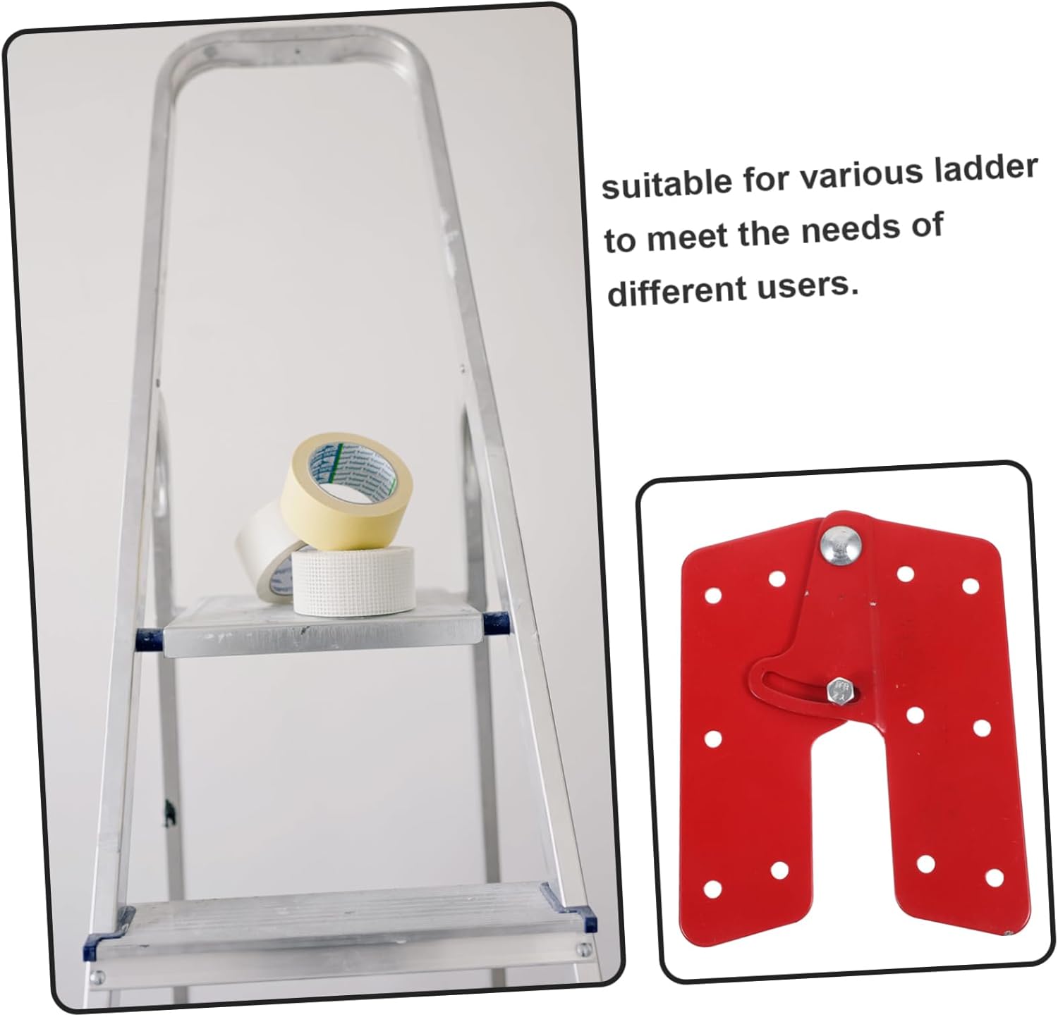 2pcs Step Ladder Hinge Replacement Attic Ladder Parts Hinge Lightweight Easy Maintenance