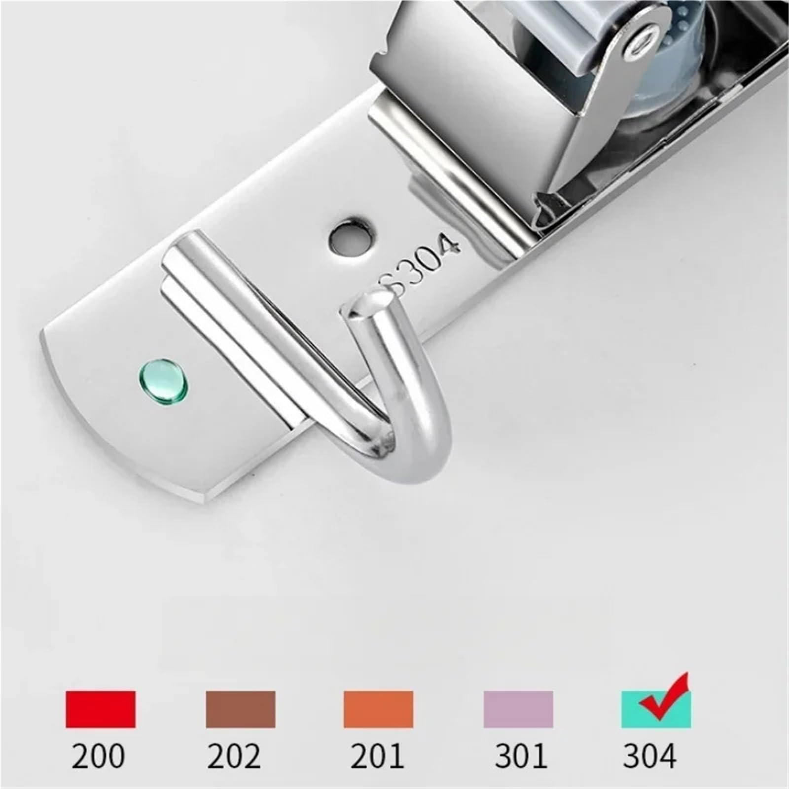 Porta Scope Parete Porta mocio Appendiabiti Mensola Gancio portaoggetti in acciaio inox Cucina Bagno Organizzazione Accessori per cucina(3 Mop 4 hook)