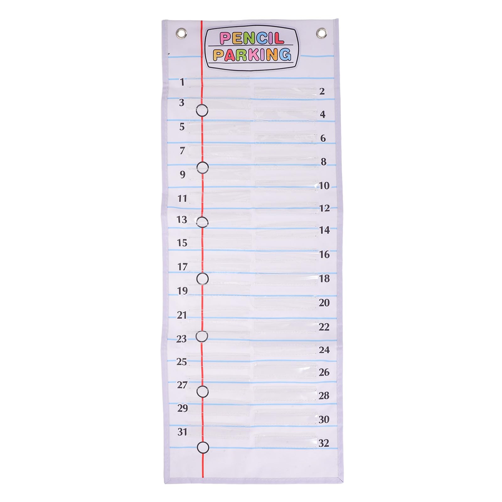 Gatuida Organizador de pared con bolsillos para lápices y 32 bolsillos