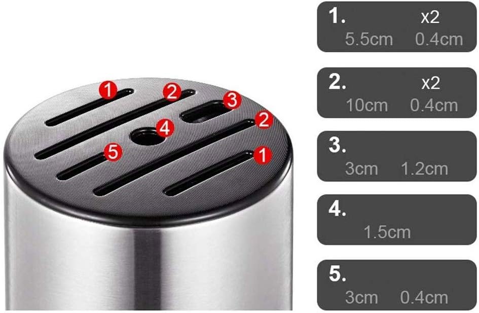 Knife Block Storage Stand Kitchen,Only Selling Cutter Holder,Universal,Stainless Steel,Organizer,Modern Design