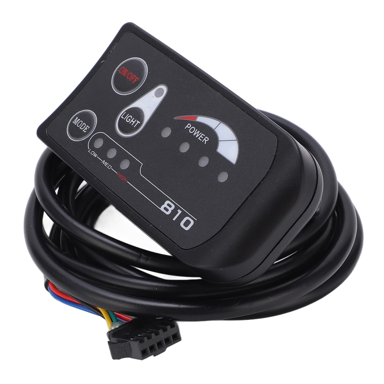 BuyWeek Display per Bicicletta Elettrica Pannello di Controllo, 36V 48V S810 Plastica per Manubri da 22,2 mm