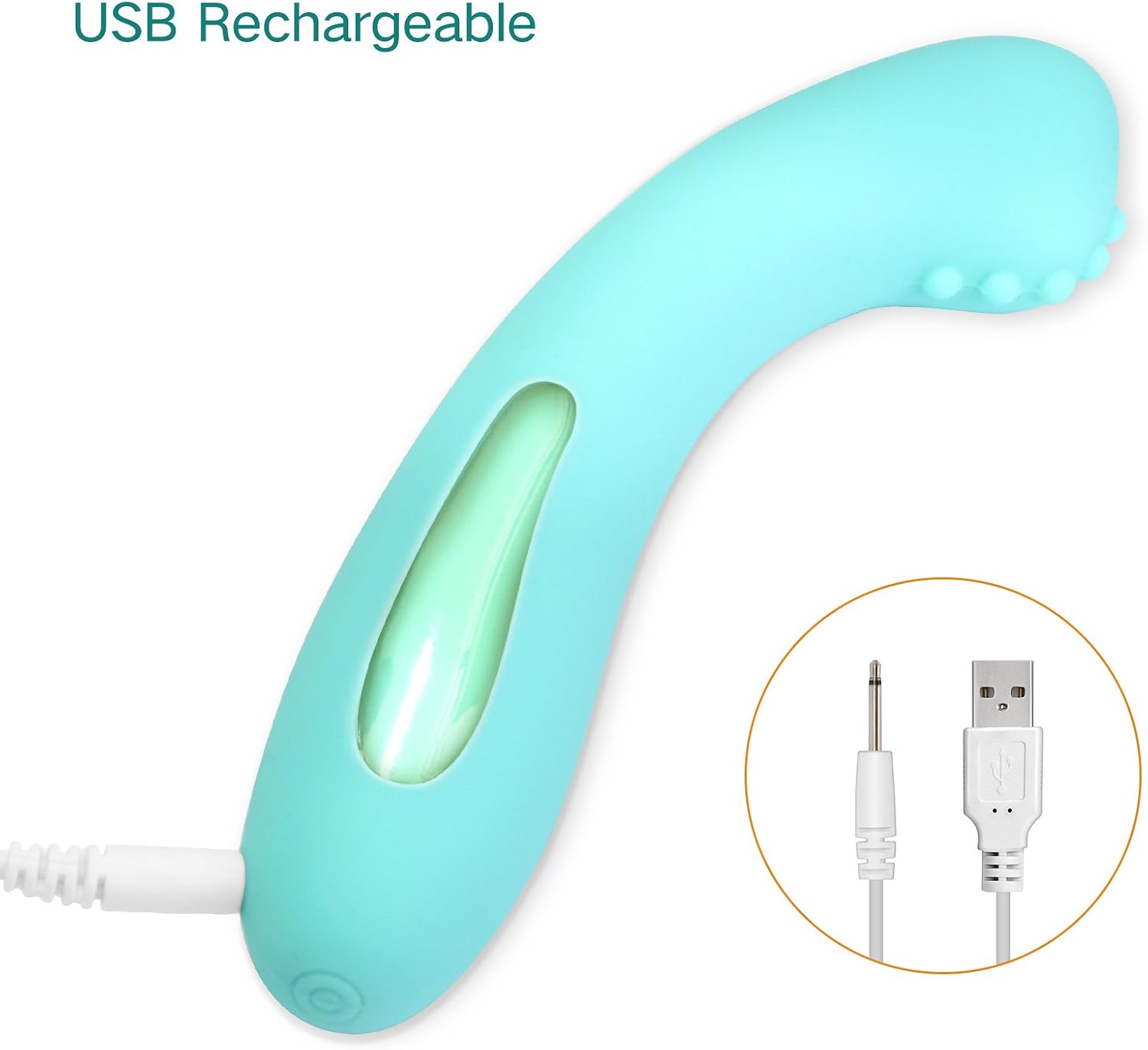 Rechargeable Powerful Dildo - 7 Functions Clitoral G spot Vibrating Massager - Body Safe Silicone and Waterproof - Help You Reach Orgasm More Often - Great Addition to Your Toy Box (Teal)