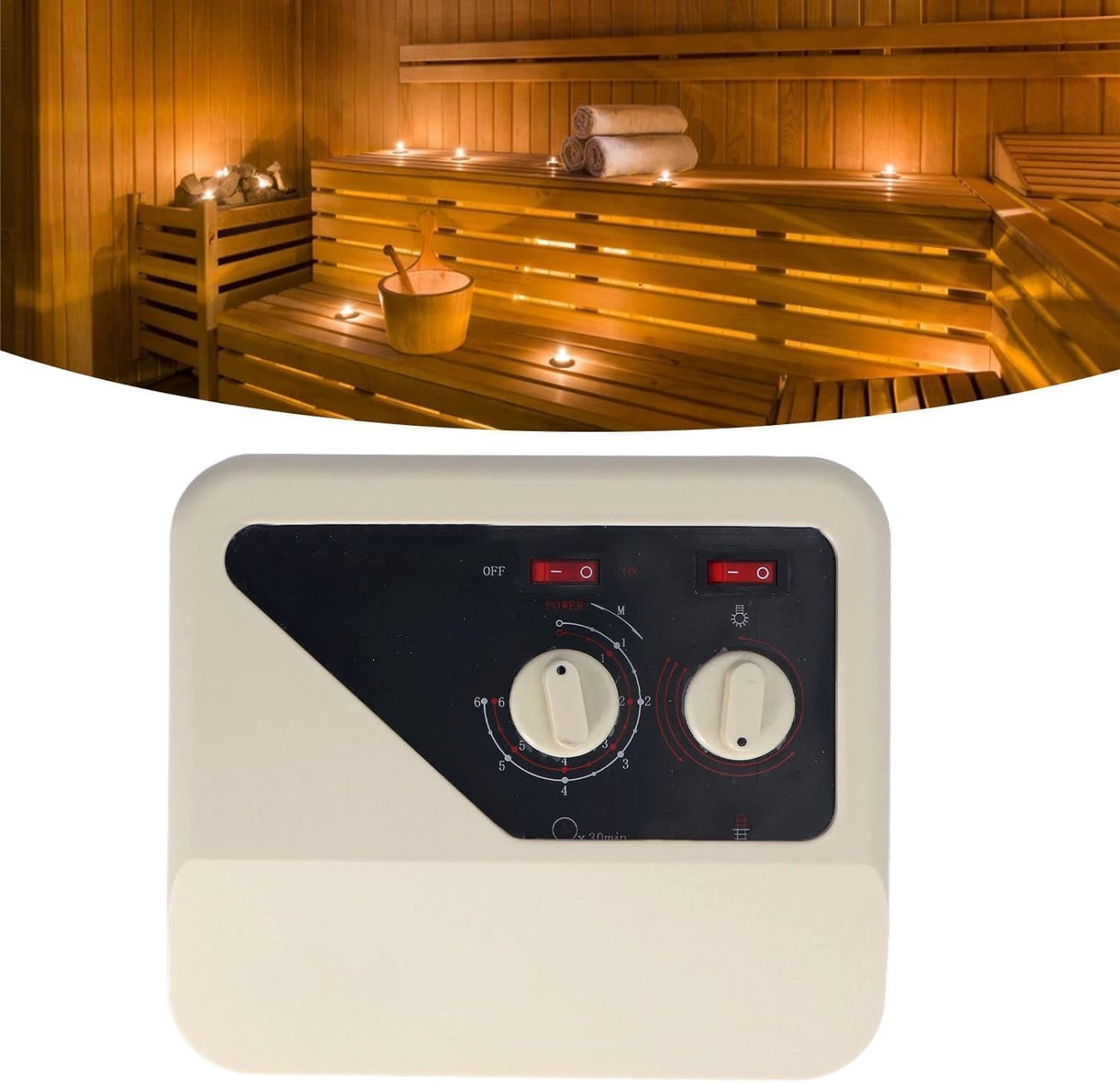 Saunaofen-Controller, 380 V Externer Digitaler Controller Saunaofen-Controller Einfache Installation Ersatz-Sauna-Temperaturregler für Saunaofen 9,8 X 8,7 X 3,5 Zoll