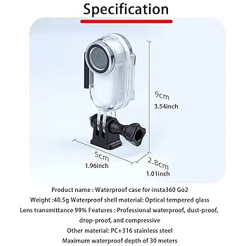 Insta360 GO 2 専用ケース Amazon | 【国内正規品】Insta360 GO 2 潜水ケース | Insta360