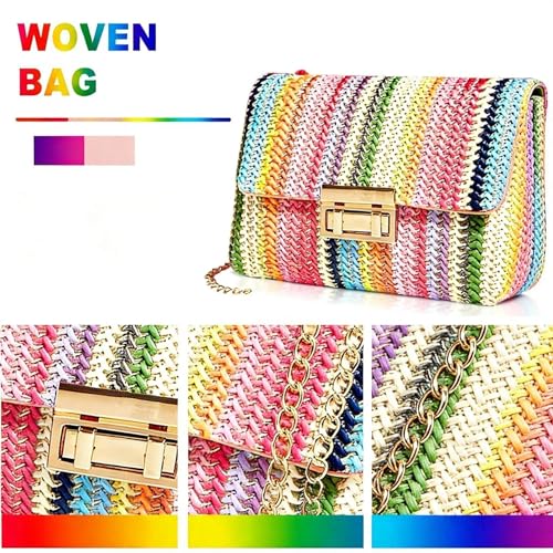 Bolso de Playa Bohemio de Paja para Mujer miniatura 4