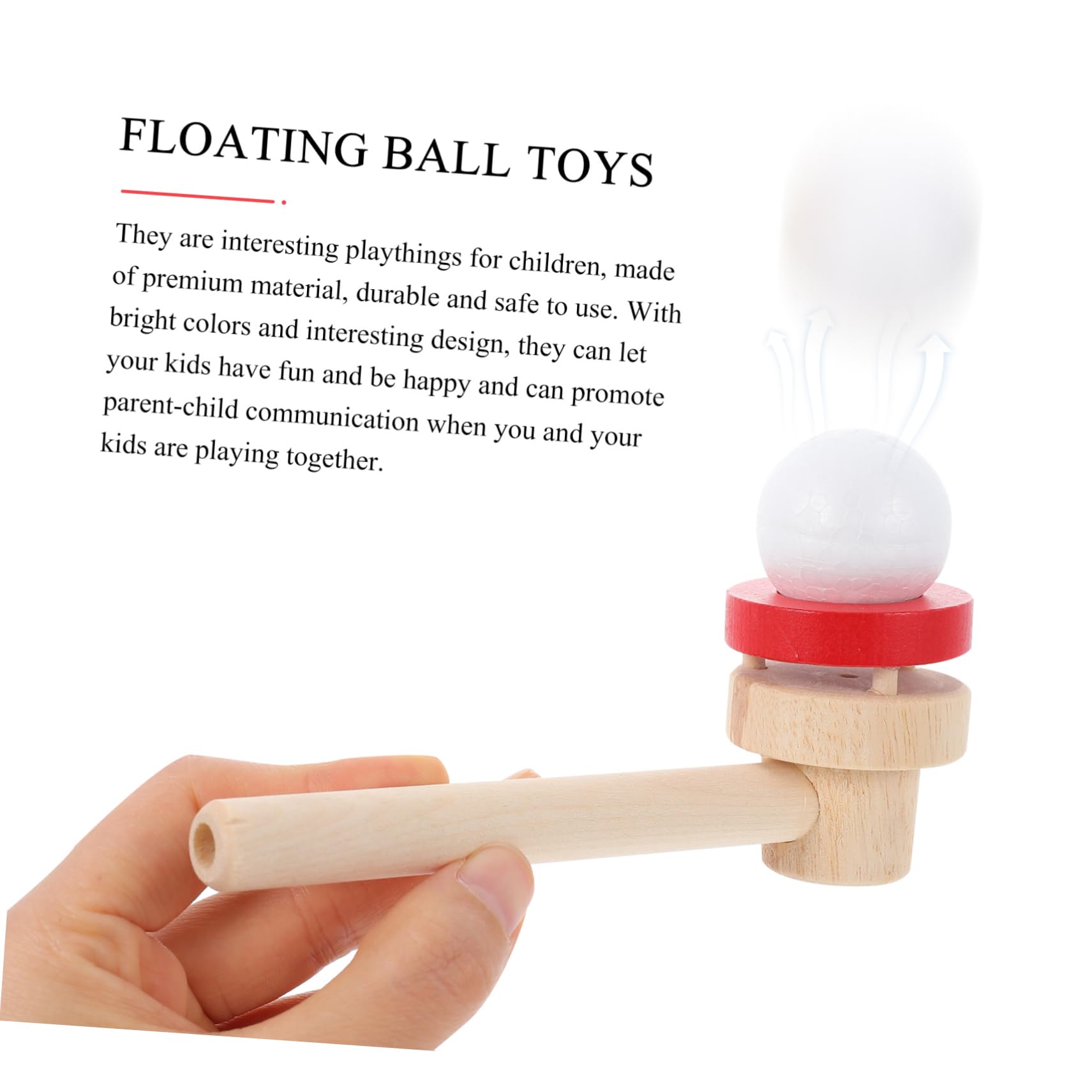 UPKOCH Floating Ball Blower Toy for Kids Breath Control and Hand-Eye Coordination Training Educational Family Interactive Game with Foam Balls - Image 4