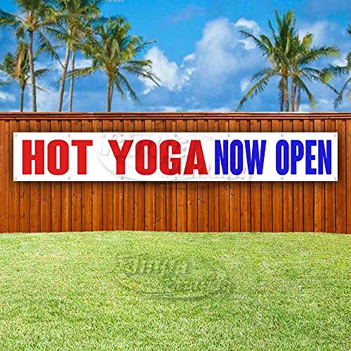 Hot Yoga Now Banner 13 oz Vinyl Single-Sided with Grommets