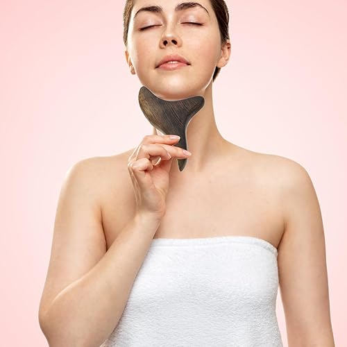 Miniatura 4 de Ciieeo Rátula de drenaje linfático Raspador de madera Anti celulitis herramienta de masaje tejido profundo disparador punto masajeador Color