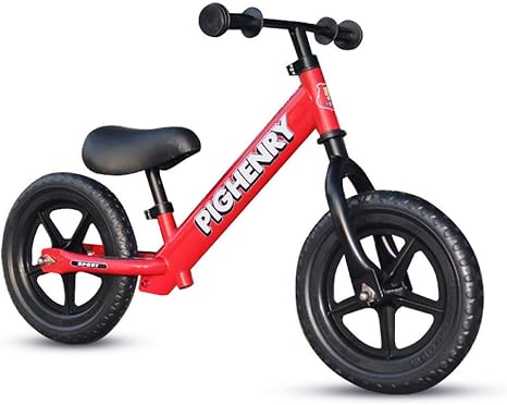 Amazon Co Jp 杰チャイルドカー 車スクーター 子供の最初の車二輪自転車 調節可能なハンドルとシートをスライディング12インチの子供のバランスカー Color Red Size 12 スポーツ アウトドア