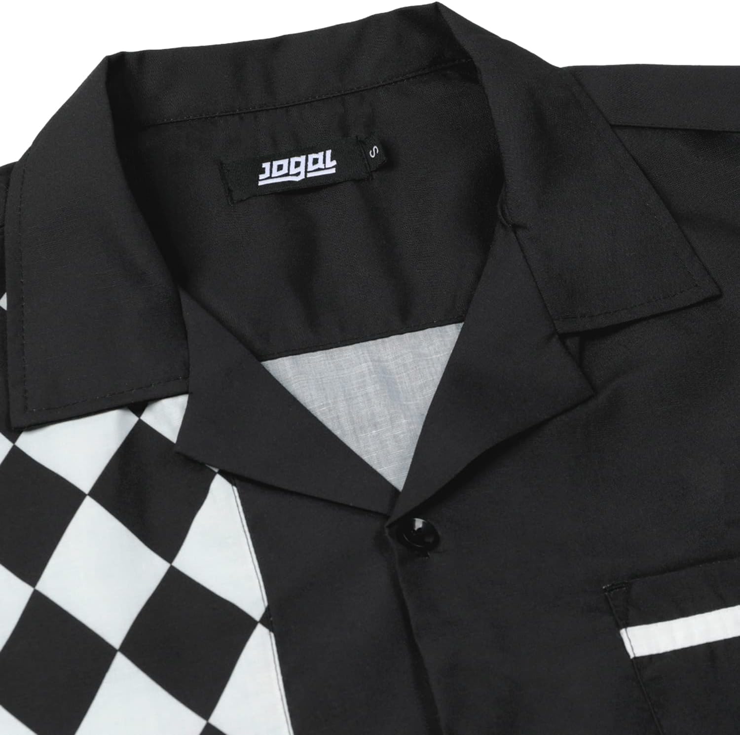 JOGAL Men's Bowling Shirts 50s Rockabilly Short Sleeve Button Down Shirt Beach Aloha Style Hawaiian Shirts - Image 3