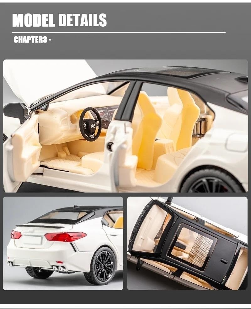 Modelo a escala 1:24 Toyota Camry metal fundido miniatura 3