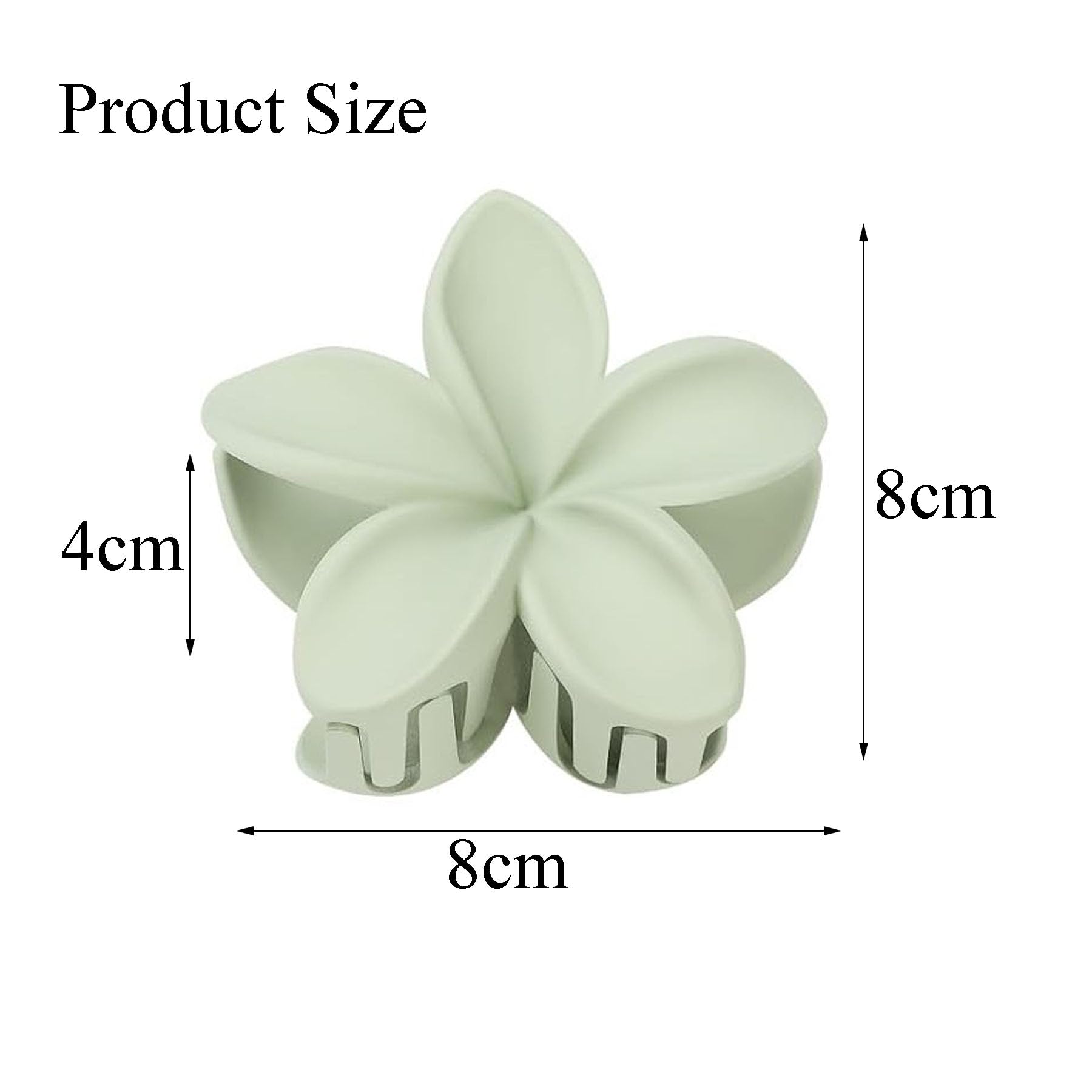 YIHECWY 6 PCS Flower Hair Clips Flower Claw Clips Hair for Women Girls Non-Slip Large Hair Clip ABS Strong Hair Hold Jaw Clamps (8CM) - Image 2