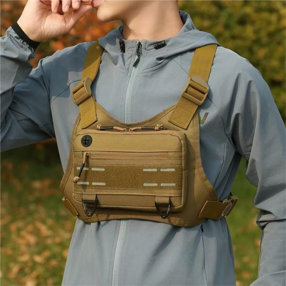 Sac de Poitrine Tactique, Sac de Gilet de Course d'entraînement