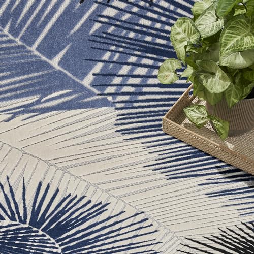 Tapete decorativo Nourison Home Aloha azul marino 118x94 cm miniatura 3