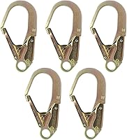 Vista 1 de Fusion Climb Infinity - Gancho para barras de refuerzo de doble bloqueo forjado de acero aleado Fusion Climb Infinity (5 unidades), color dorado