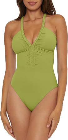 Soluna Swim Womens Lake Side Braided Maillot One Piece Swimsuit, Bathing Suits for Women