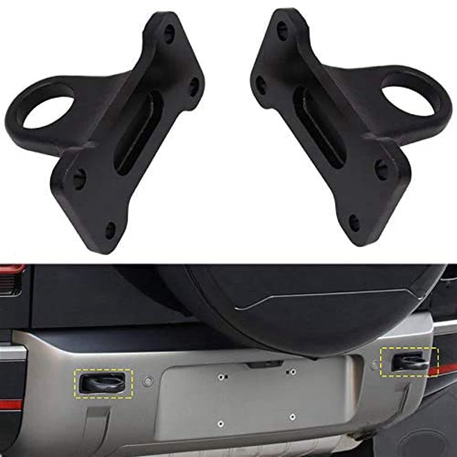 PortablPractical Trailer Hitch Shape Trailer Tylny zderzak ze stopu aluminium Ciężki zaczep do przyczepy Hak holowniczy (kolor: czerwony)