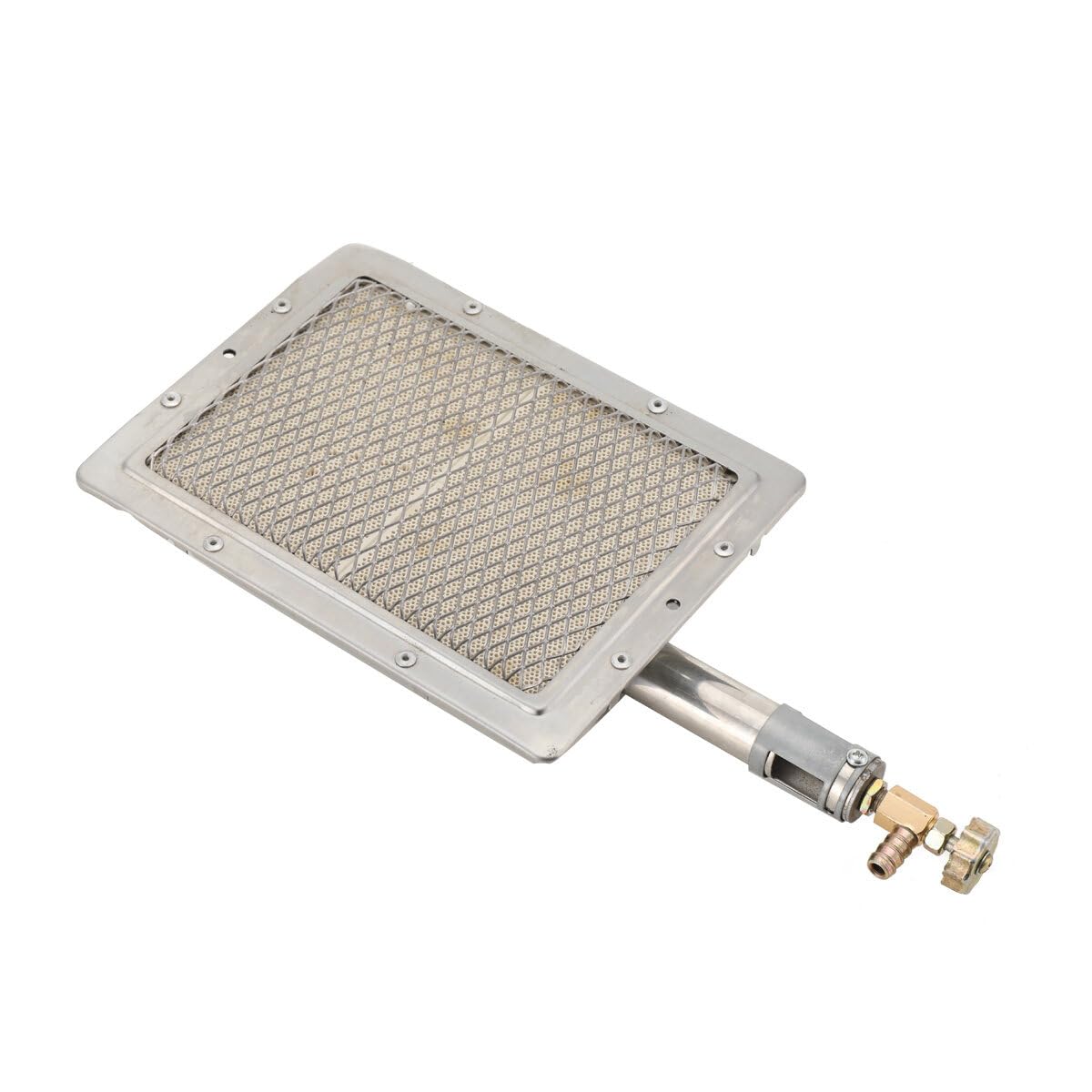 Brûleur latéral infrarouge pour barbecue - Brûleur à gaz infrarouge - Brûleur à gaz - Élément chauffant - Chauffage en céramique - 22 x 17 cm - Rectangulaire