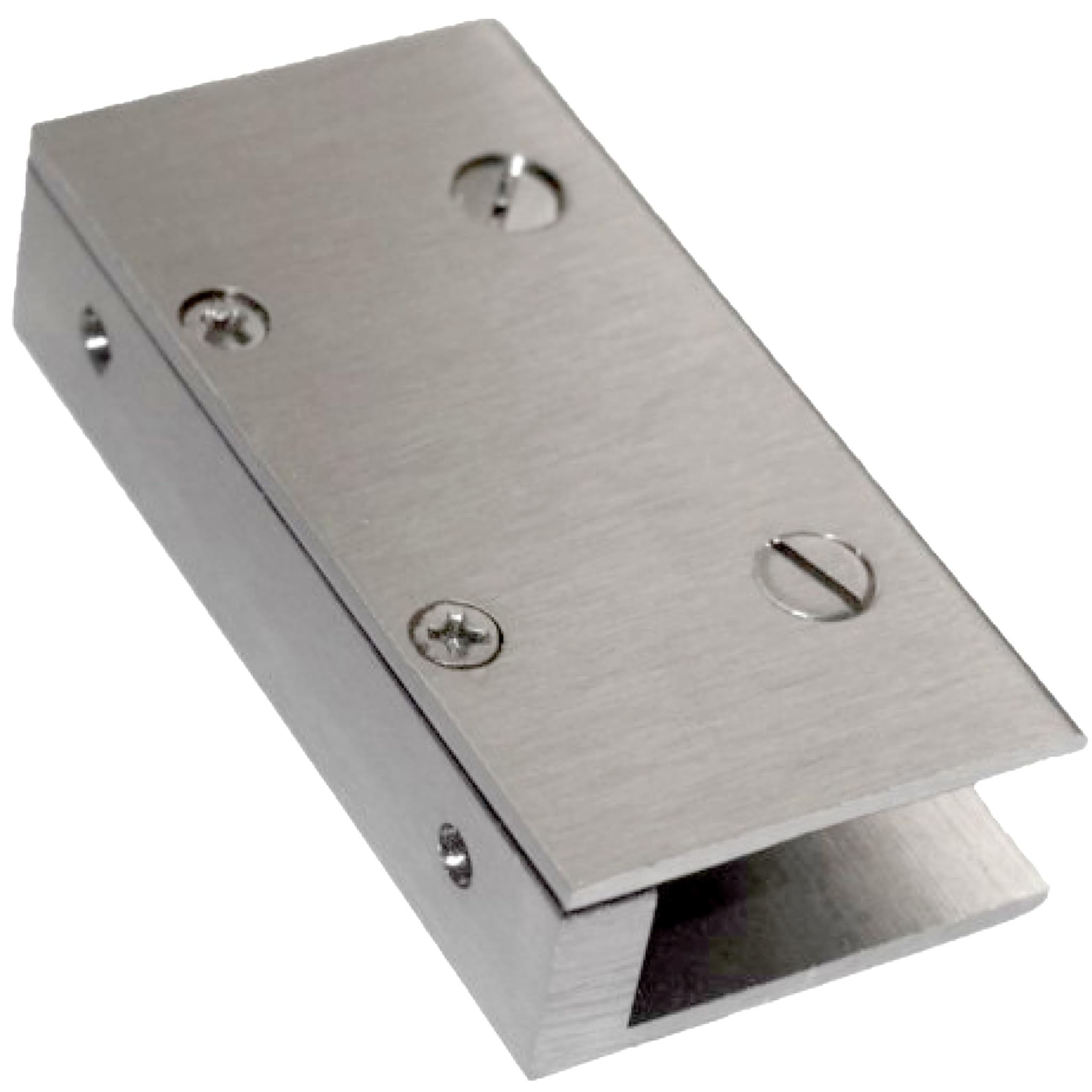 Brass Glass Clip Brackets - Secure Your Shelves -10 Brass Glass Clip Brackets - Secure Your Shelves -10
