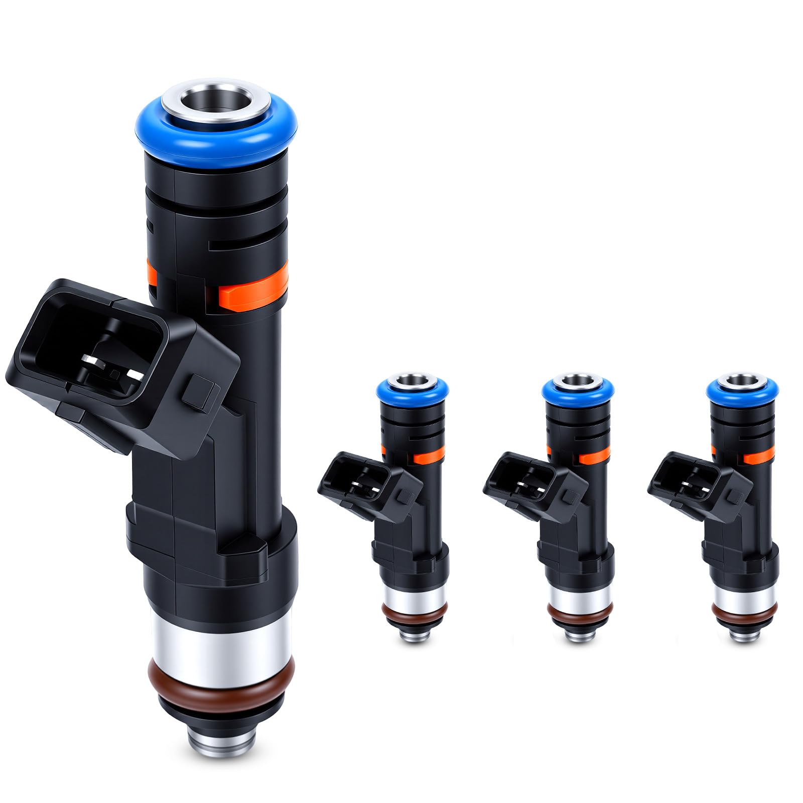 Photo 1 of 0280158205 Fuel Injectors Set of 4 Compatible with Chevrolet Cruze Limited Sonic Trax Cruze 1.4L Fuel Injector Replacement for Buick 2013-2016 Encore 1.4L Replace 2173432 62711 FJ1150