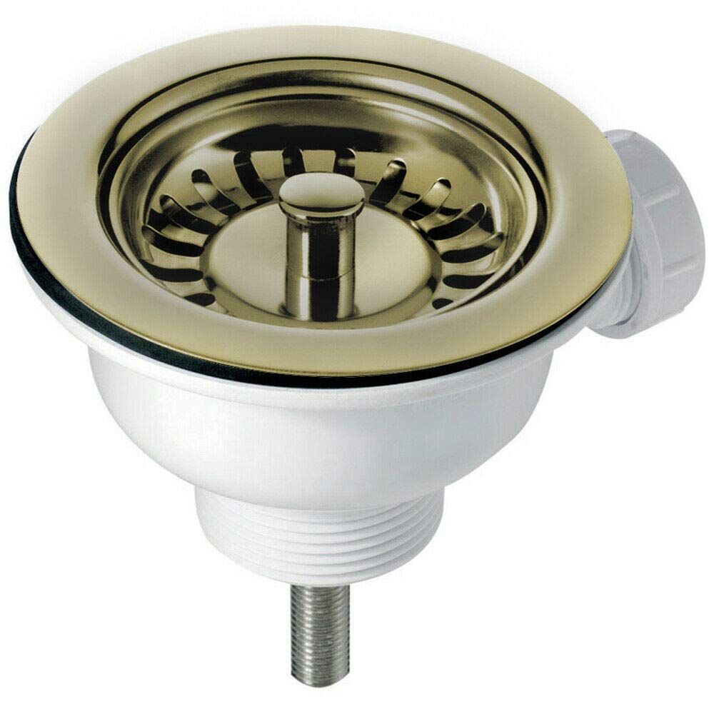 Astini, RAK, Rangemaster, Caple 90mm Bronze Kitchen Sink Basket Strainer Waste