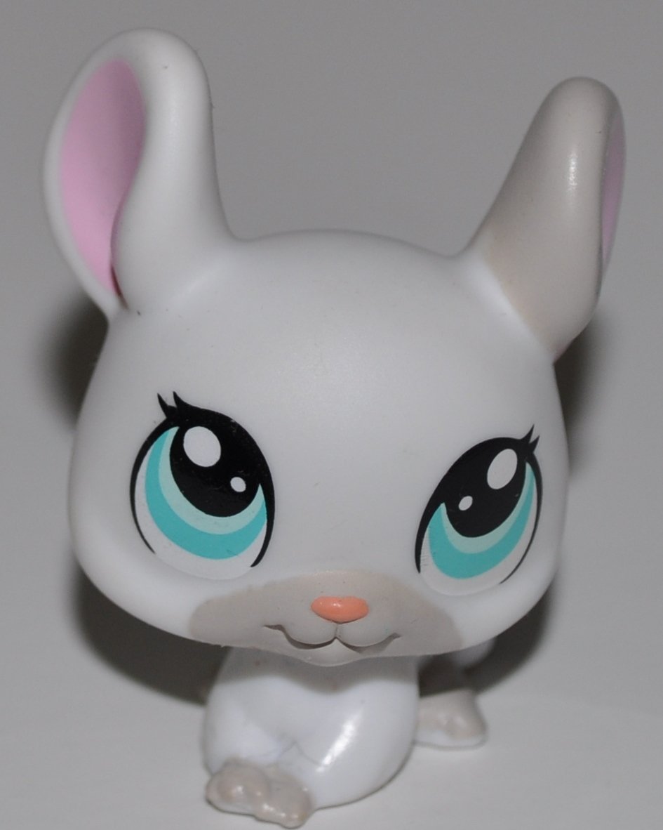 Chinchilla 1401 White Blue Eyes Grey Deco Littlest Pet Shop - Main Image