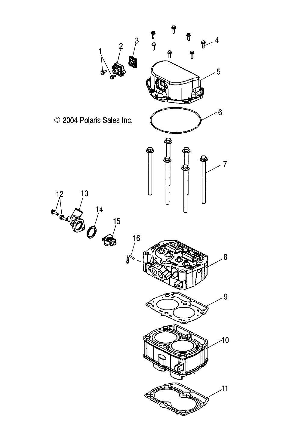 Polaris ATV Hollow O-Ring Seal, .125, Genuine OEM Part 5411862, Qty 1