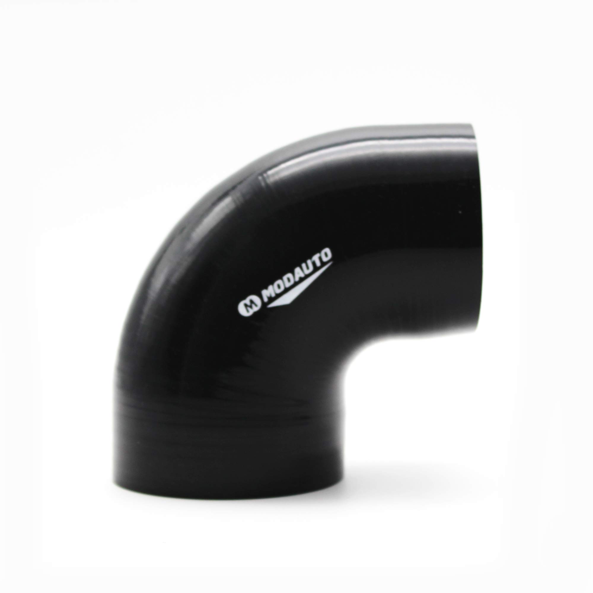 MODAUTO Manguera de Silicona Acoplador, Tubo Reductor de Silicona, Universal, 3/4 Capas, Alto Rendimiento, Modelo E371B, Angulo 90º, Longitud 90mm, Diametro 70-76 mm