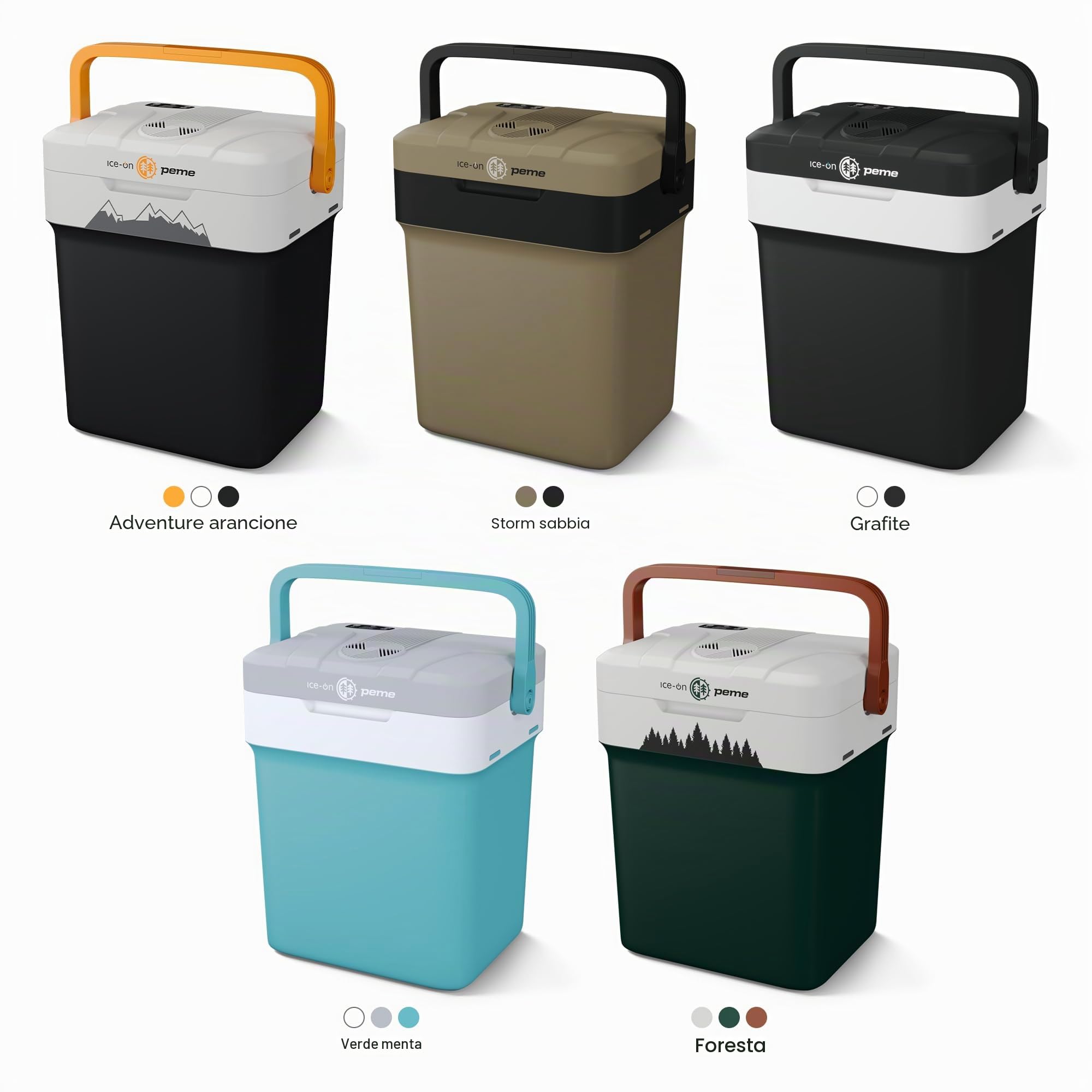 Peme Frigorifero Portatile 25,7L 12V 220-240V Elettrico Silenzioso Freezer Campeggio Auto