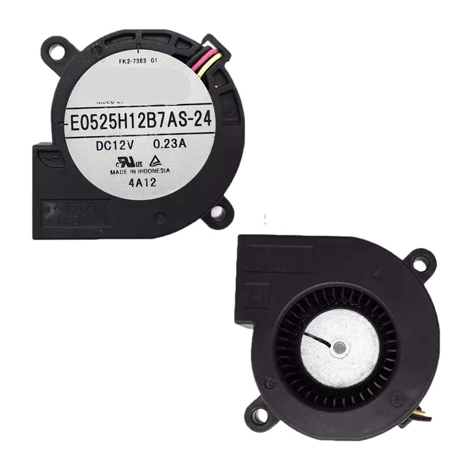 UITGVDQAT 1pcs E0525H12B7AS-24 SERVO fan 12VDC 0.23A Fan