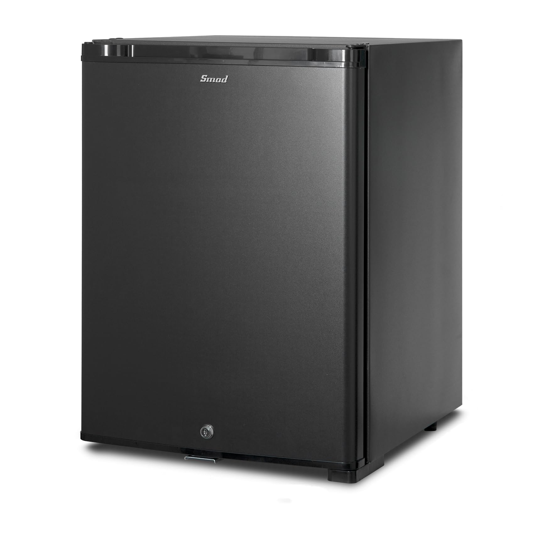Smad Kühlschrank 12v 230v, 40L, Camping Kühlschrank 12v 230v, Wohnmobil Kühlschrank, Leiser Camper Kühlschrank 12v, für Auto, Wohnwagen, Büro, Absorber Kühlschrank mit Schloss, Wendetür, Schwarz