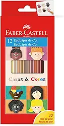 Lápis de Cor Ecolápis Tons de Pele 12 Cores, Faber-Castell