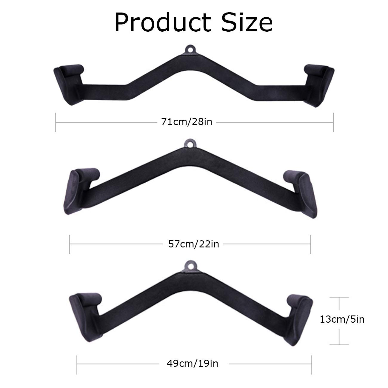 Tricep Press Down Bar Lat Pull Down Bar, Tricep Press Down Kabel Accessoire, Handvat Afneembaar, voor Home Bar Gym Fitness Tricep Press Down Bar Lat Pull Down Bar, Tricep Press Down Kabel Accessoire, Handvat Afneembaar, voor Home Bar Gym Fitness