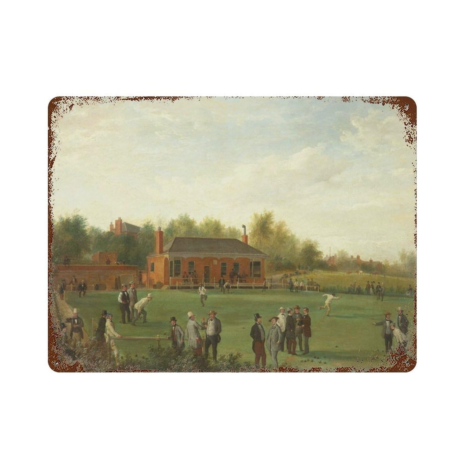 xiaoxiaoshen Sports Landscape Vintage Painting Wall Decor Art Metal Tin Poster Modern Home Decor Art Home Bar Shop Decorations Vintage Sign 30x40cm