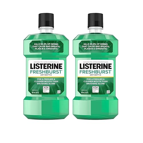Listerine Freshburst - Enjuague bucal antiséptico con fórmula de cuidado bucal que mata gérmenes para combatir el mal aliento la placa y la