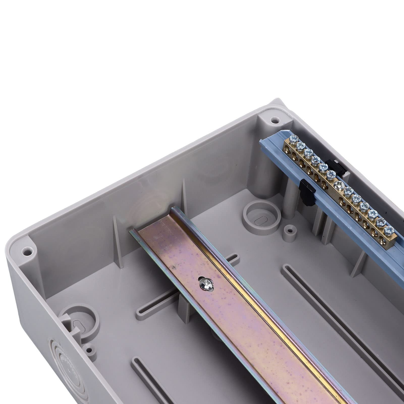 Scatola di distribuzione impermeabile IP65 a 12 vie, scatola di giunzione elettronica in plastica con coperchio trasparente, custodia resistente alle intemperie in ABS+PC per