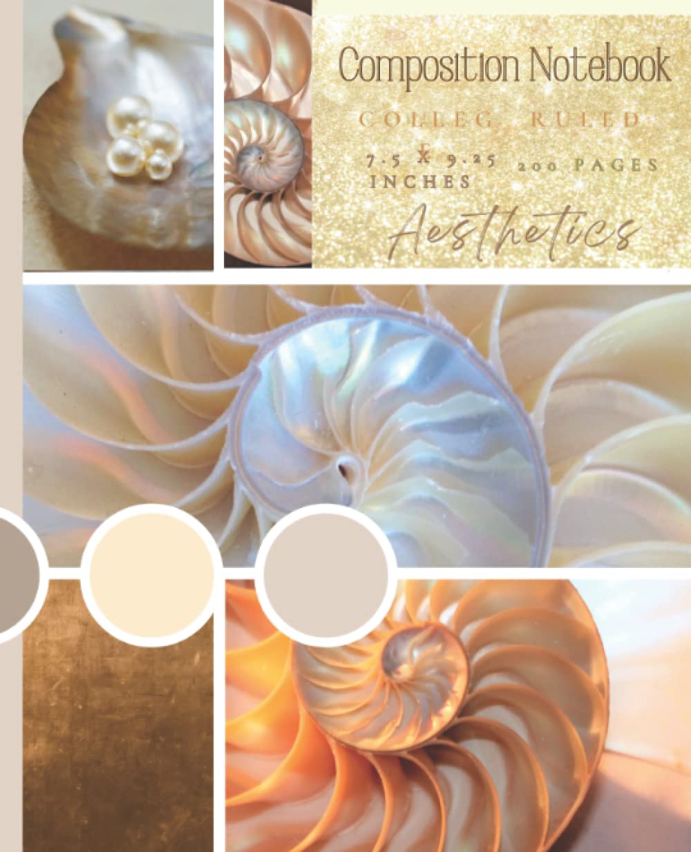 Composition Notebook - 200 Pages. Beautiful Aesthetic College Ruled. Featuring Golden Ratio Cover: Lined Blank Journal - Thick Planner For Jewellery ... & Professors. Gift For Science & Maths